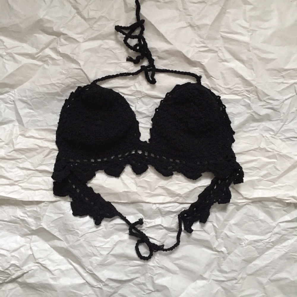 crochet bathing suit top